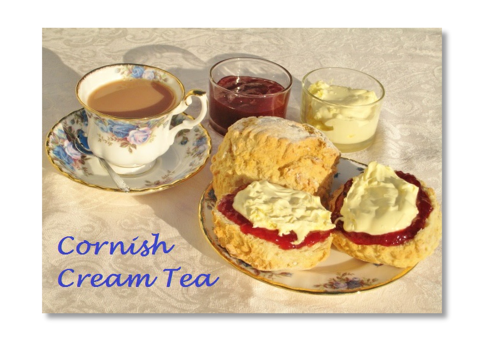 Cornish Cream Tea Photo Tin Plate Magnet