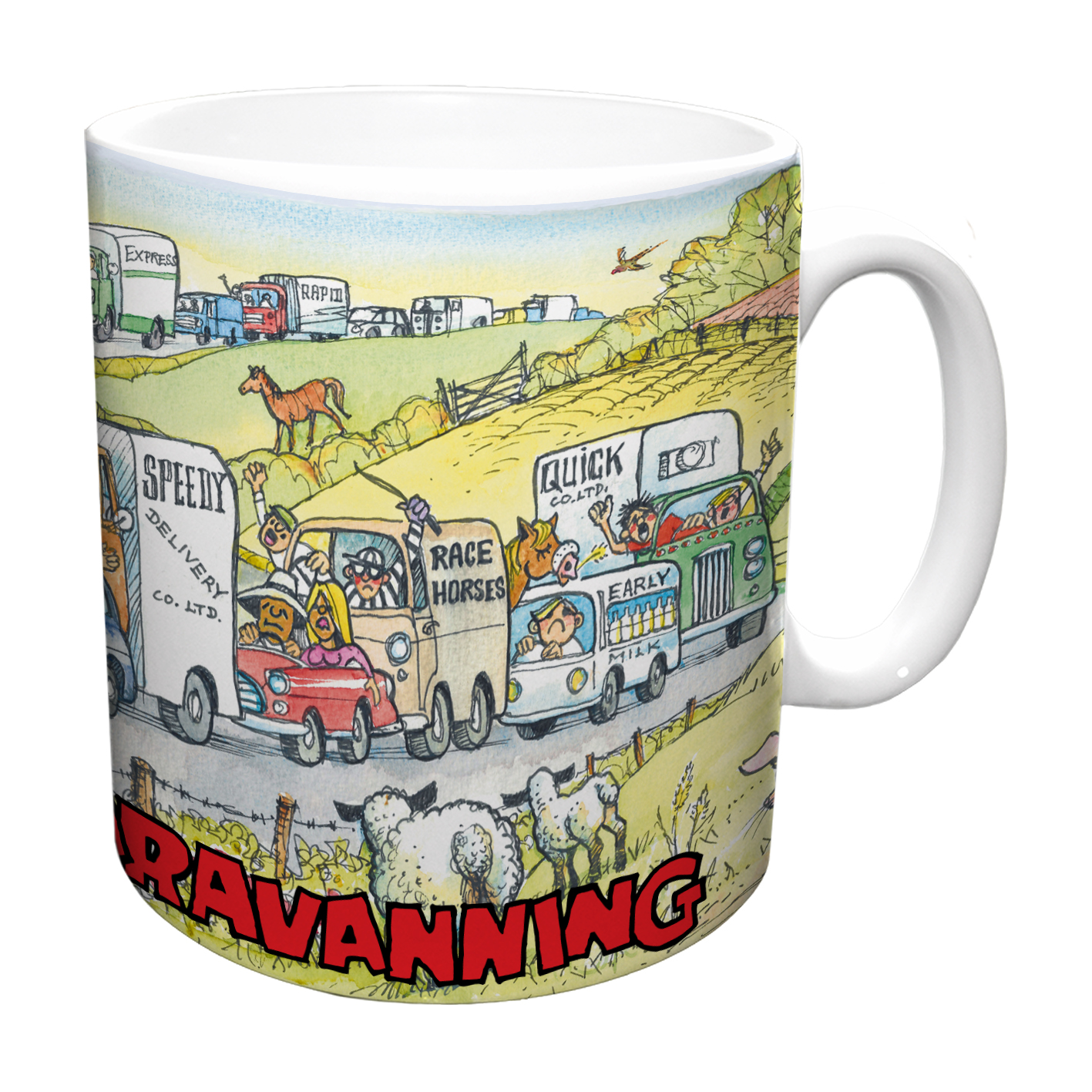 Carry on Caravanning Tail Back Mug