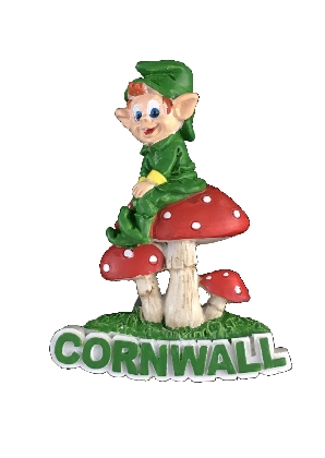 Cornwall Piskie Resin Magnet