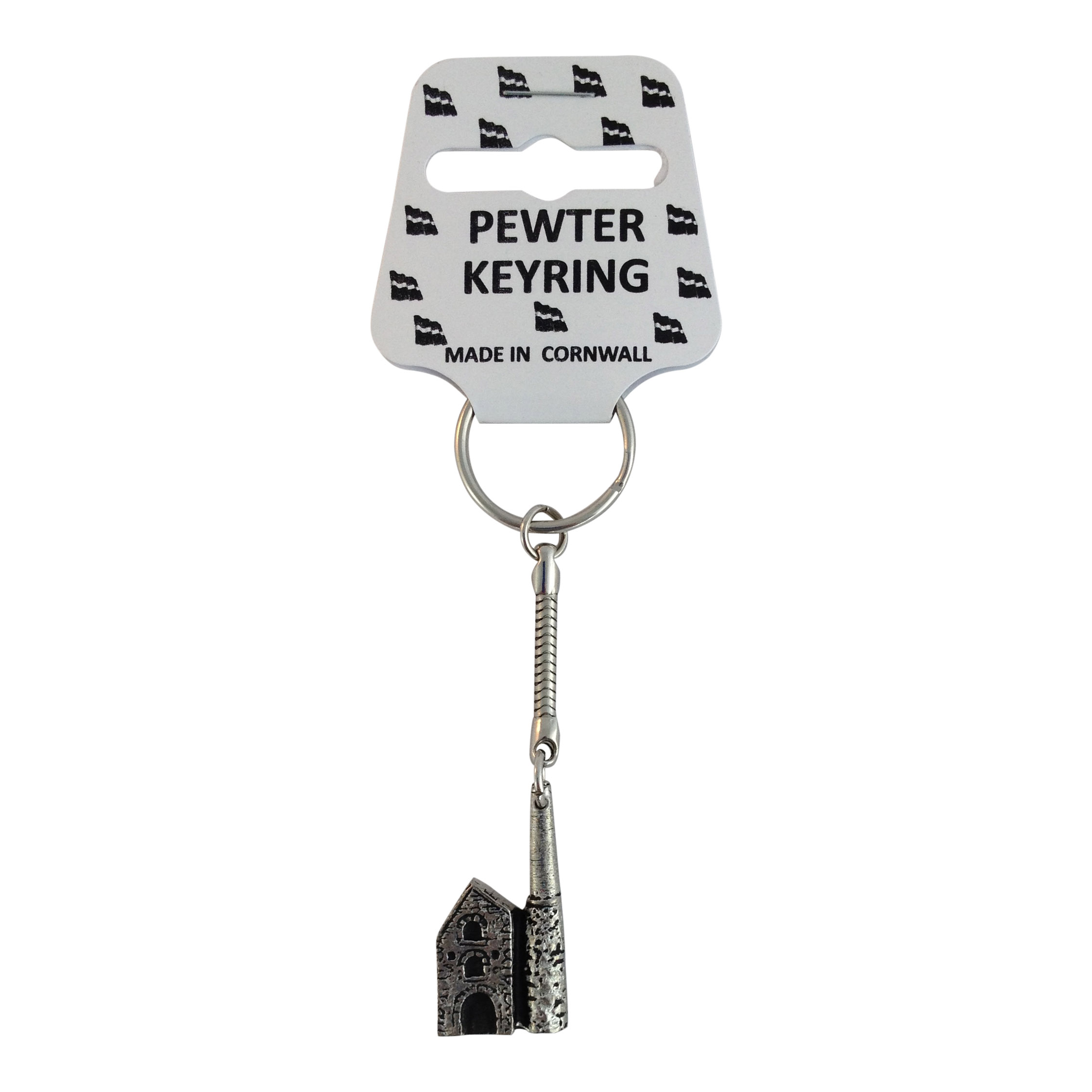 Pewter Tin Mine Keyring