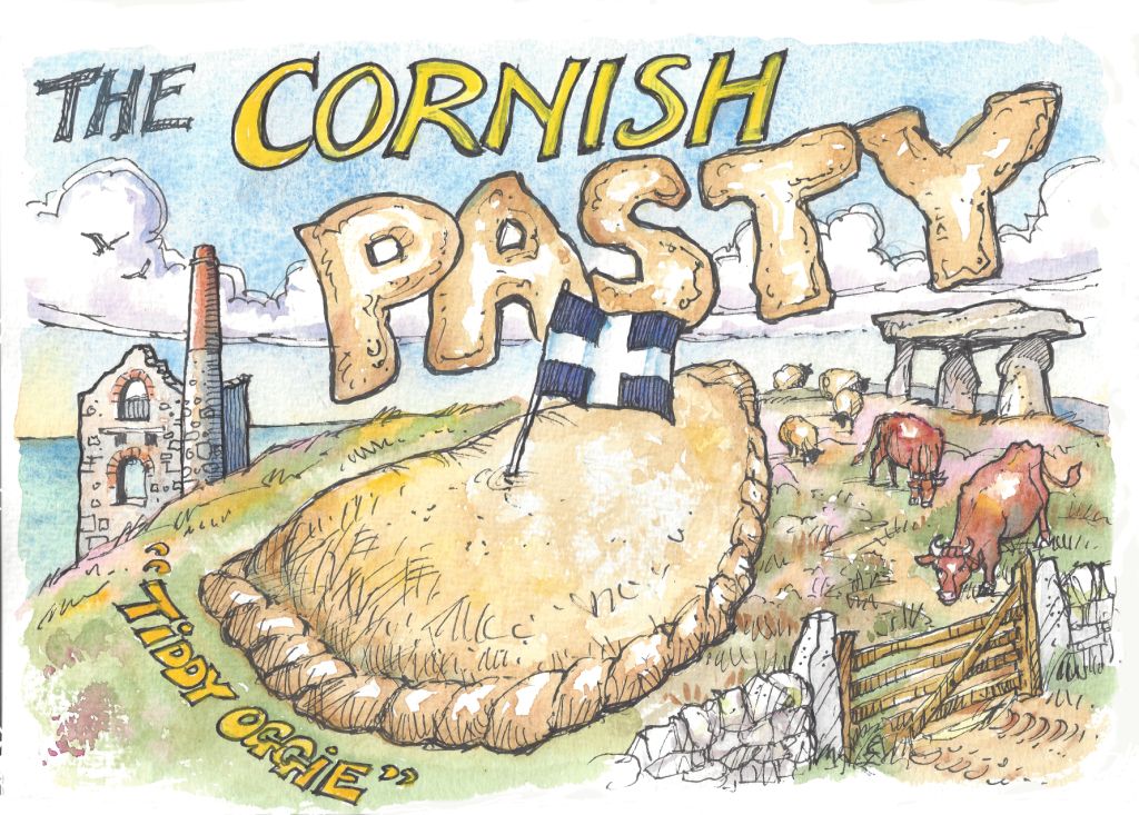 Tin Plate Magnet Cornish Pasty