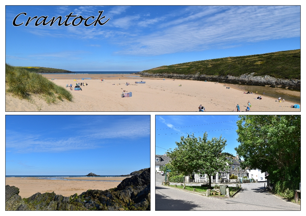 Crantock Composit Postcard