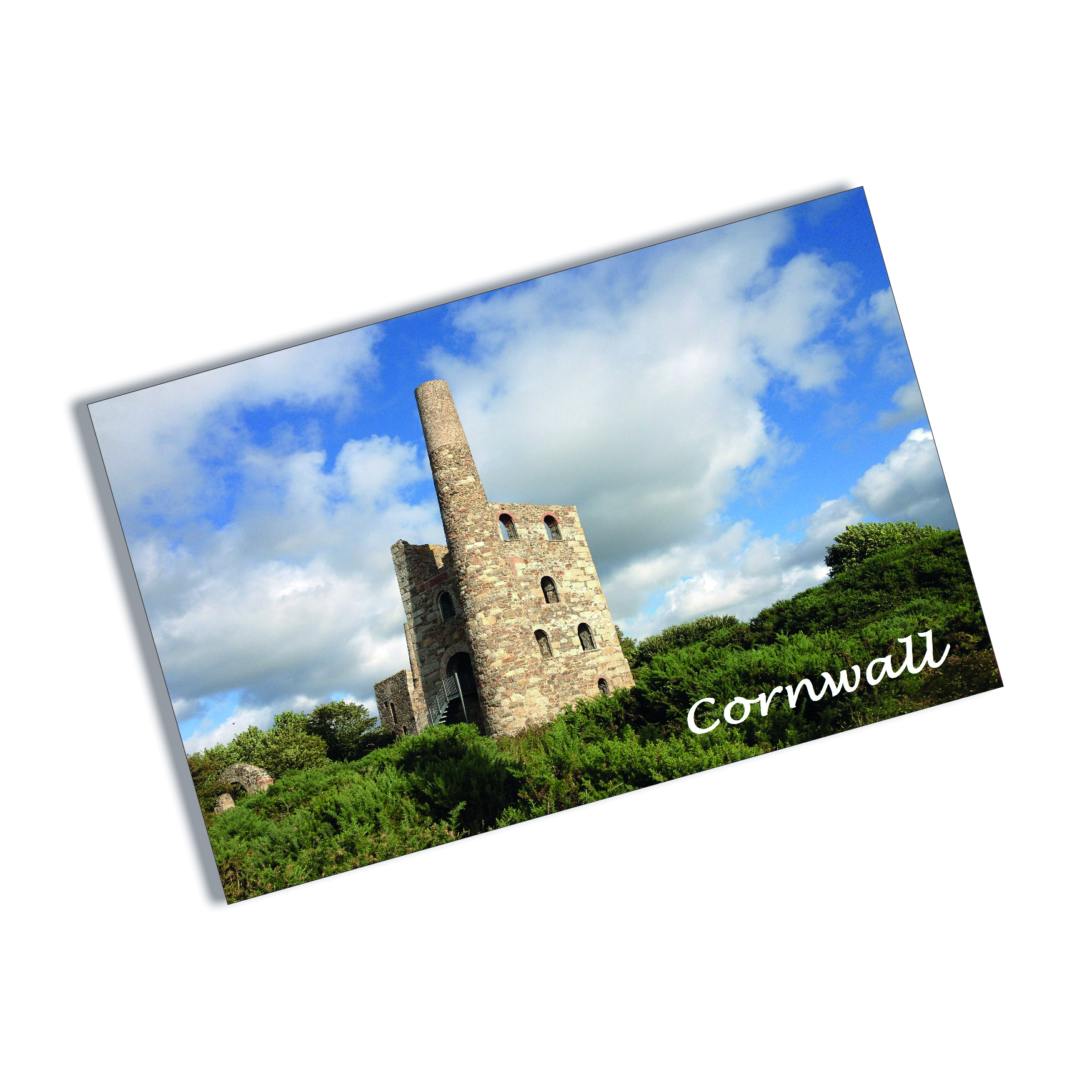 Tin Plate Magnet Cornwall Tin Mine