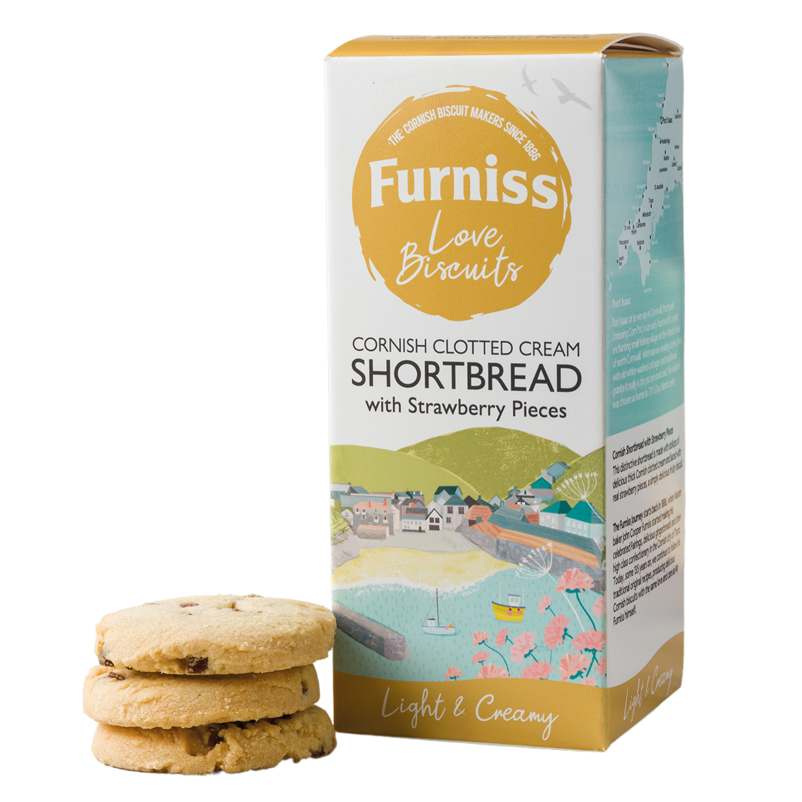 Furniss 200g Strawberry Cornish Clotted Cream Shortbread