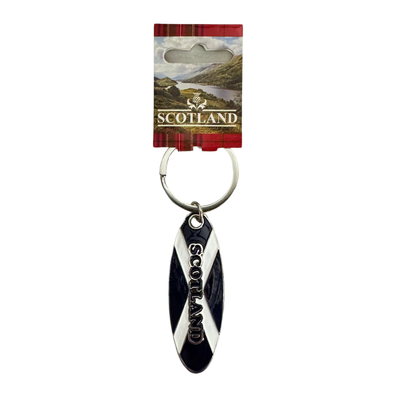 Scotland Flag Oval Bottle Opener Metal Keyring