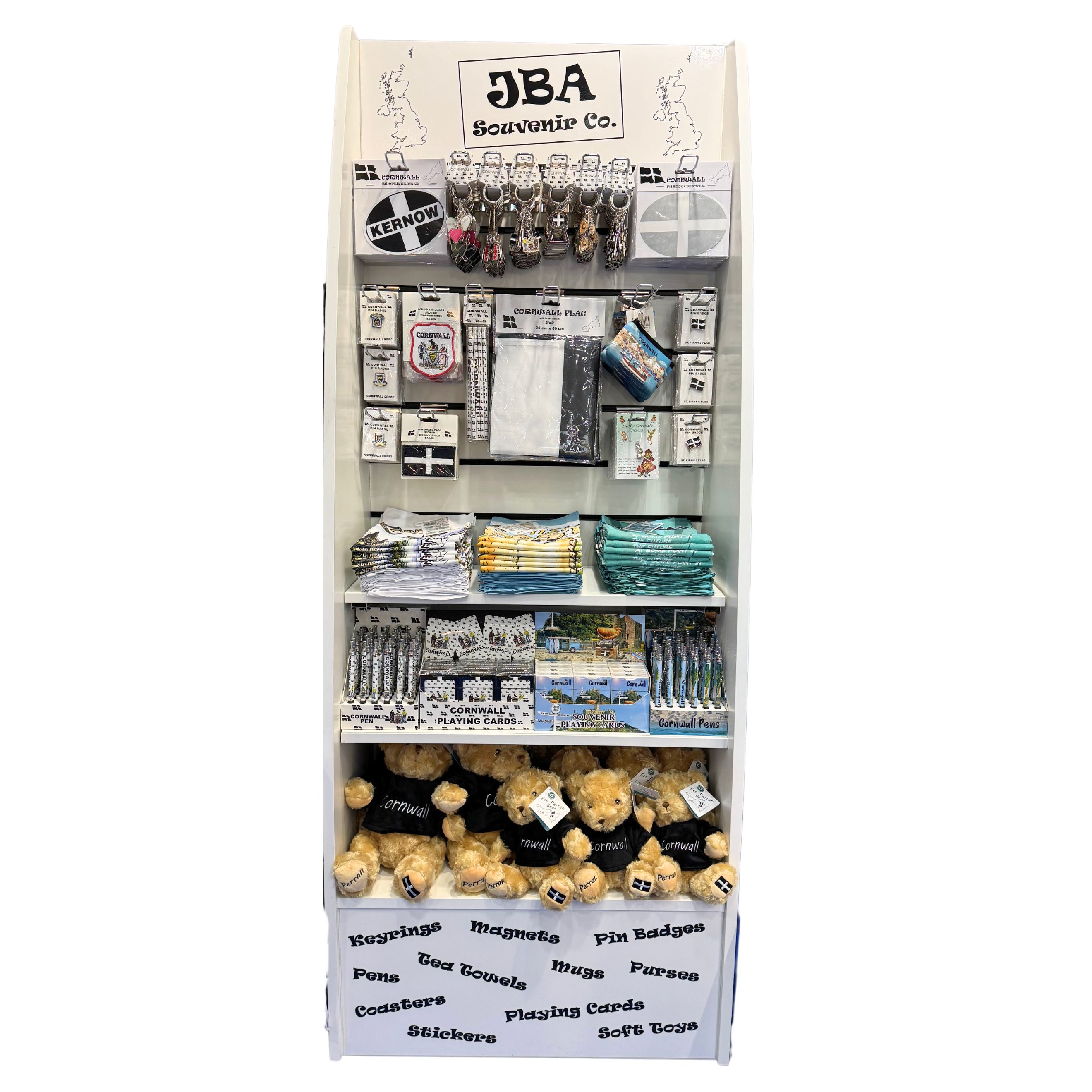 JBA Cornwall Souvenir Co. Single Display Stand