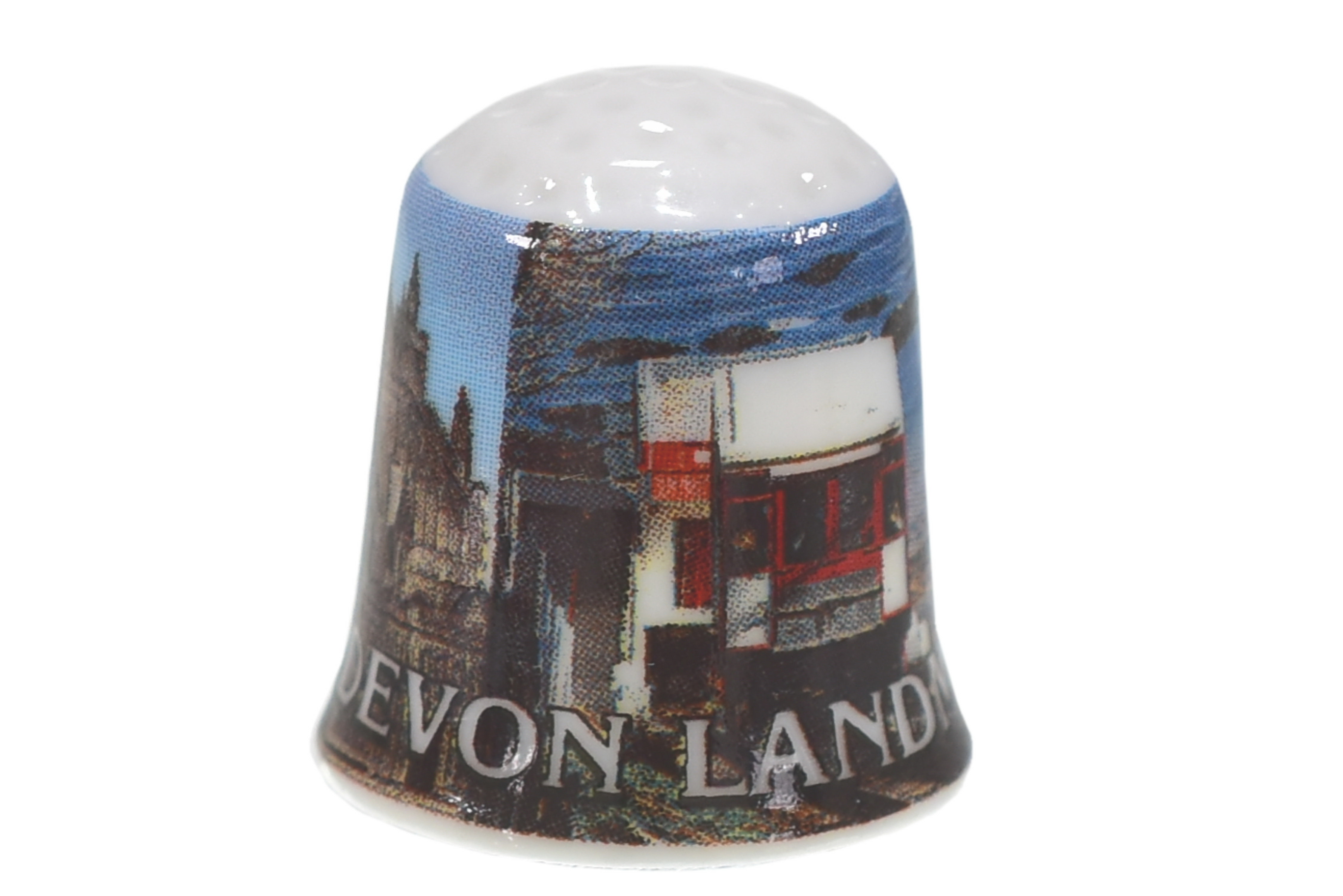 Devon Landmarks Ceramic Thimble