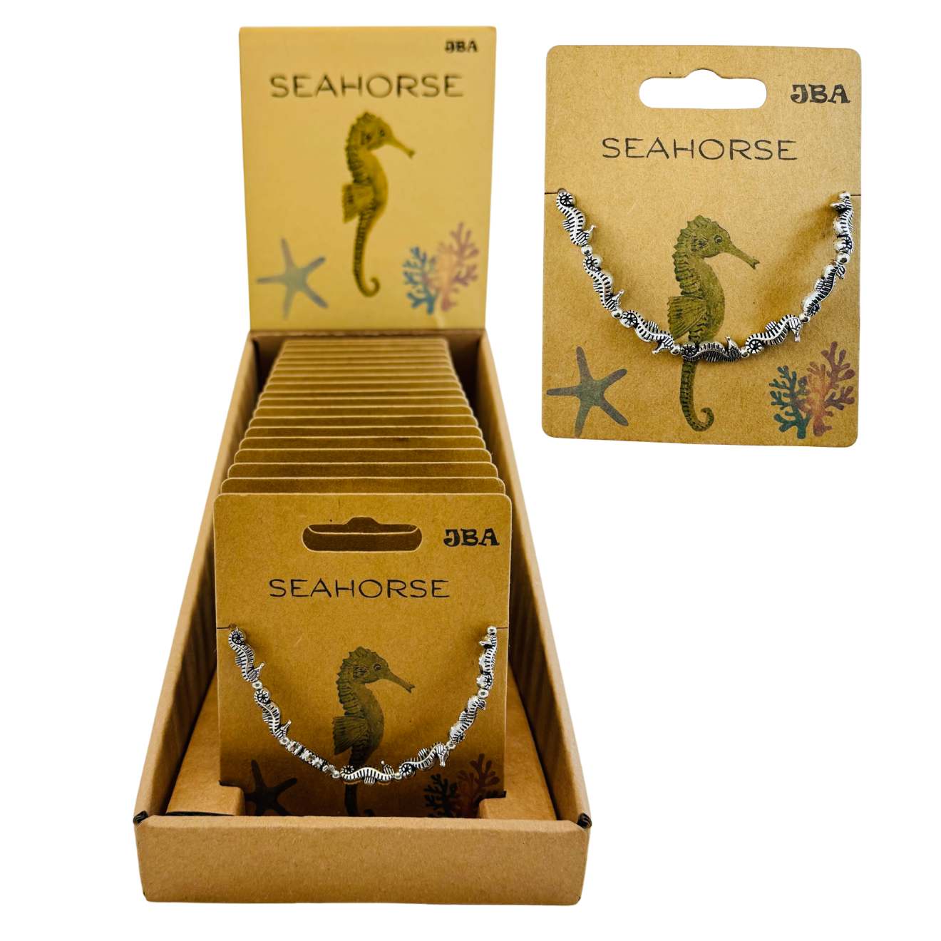 Carded Seahorse Bracelet
